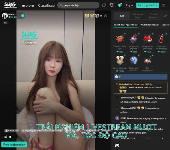 Trải Nghiệm Livestream Mượt Mà, Tốc Độ Cao Tại Swag Live Trải Nghiệm Livestream Mượt Mà, Tốc Độ Cao Tại Swag Live